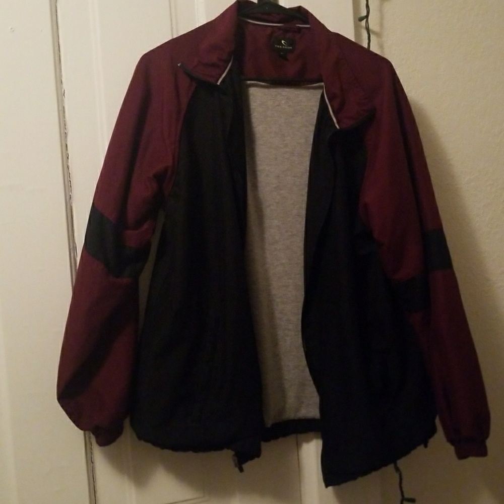 90s Burgundy Windbreaker